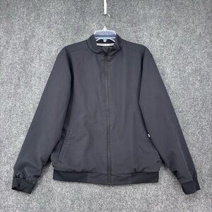 Fabletics Black Foundation Scrub Jacket Men’s Small Full Zip Comfort Stretch